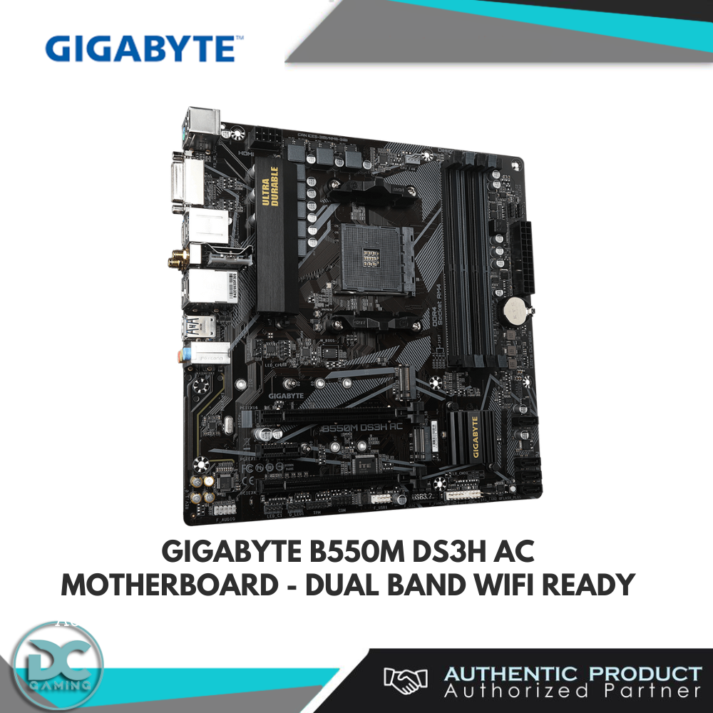 GIGABYTE B550M DS3H AC - WiFi